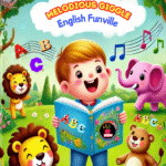 English cover and page for kids