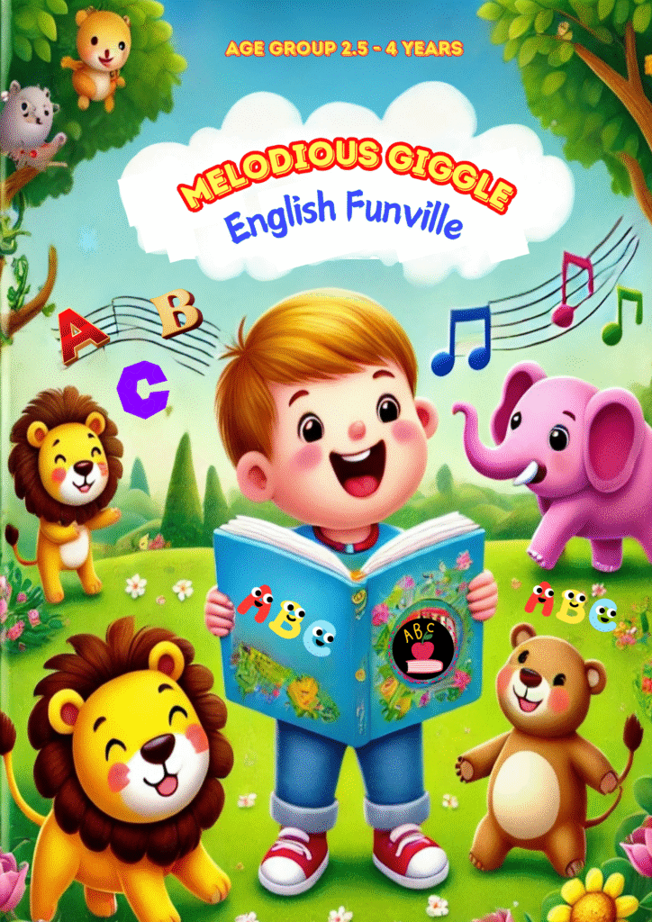 English cover and page for kids